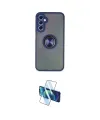 ieg™ Galaxy A24 4G Kılıf Yörünge Çizgi - Siyah 3D Antistatik Cam Ekran Koruyucu