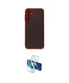 ieg™ Galaxy A25 5G Kılıf Ahenk Çizgi Serisi - Siyah 3D Antistatik Cam Ekran Koruyucu