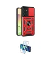 ieg™ Galaxy A25 5G Kılıf Ahenk Klasik - Siyah 3D Antistatik Cam Ekran Koruyucu