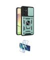 ieg™ Galaxy A25 5G Kılıf Ahenk Klasik - Siyah 3D Antistatik Cam Ekran Koruyucu