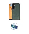 ieg™ Galaxy A25 5G Kılıf Kıvılcım Işık Serisi - Siyah 3D Antistatik Cam Ekran Koruyucu