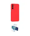 ieg™ Galaxy A25 5G Kılıf Kozmos Yansıma Özel Seri - Siyah 3D Antistatik Cam Ekran Koruyucu