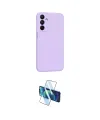 ieg™ Galaxy A25 5G Kılıf Kozmos Yansıma Özel Seri - Siyah 3D Antistatik Cam Ekran Koruyucu