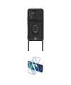 ieg™ Galaxy A25 5G Kılıf Vadi Form Prime - Siyah 3D Antistatik Cam Ekran Koruyucu
