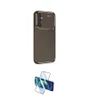 ieg™ Galaxy A26 Kılıf Eksen Form Prime - Siyah 3D Antistatik Cam Ekran Koruyucu