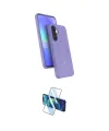ieg™ Galaxy A26 Kılıf İz Işık Koleksiyonu - Siyah 3D Antistatik Cam Ekran Koruyucu