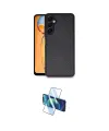 ieg™ Galaxy A26 Kılıf Kıvılcım Işık Serisi - Siyah 3D Antistatik Cam Ekran Koruyucu