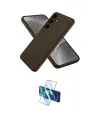 ieg™ Galaxy A26 Kılıf Kozmos Yansıma Özel Seri - Siyah 3D Antistatik Cam Ekran Koruyucu