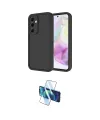 ieg™ Galaxy A26 Kılıf Yankı Yansıma Özel Seri - Siyah 3D Antistatik Cam Ekran Koruyucu
