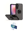 ieg™ Galaxy A26 Kılıf Yörünge Çizgi - Siyah 3D Antistatik Cam Ekran Koruyucu