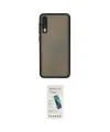 ieg™ Galaxy A30S Kılıf Ahenk Çizgi Serisi - Şeffaf Pasifik Cam Ekran Koruyucu