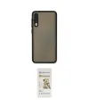 ieg™ Galaxy A30S Kılıf Ahenk Çizgi Serisi - Siyah Mat Seramik Nano Ekran Koruyucu