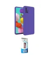 ieg™ Galaxy A31 Kılıf Ahenk Serisi - Siyah 5D Eko Cam Ekran Koruyucu