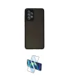 ieg™ Galaxy A32 Kılıf Ahenk Çizgi Serisi - Siyah 3D Antistatik Cam Ekran Koruyucu