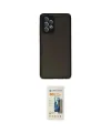 ieg™ Galaxy A32 Kılıf Ahenk Çizgi Serisi - Siyah 6D Mat Seramik Hayalet Nano Ekran Koruyucu