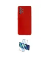 ieg™ Galaxy A32 Kılıf Kozmos Yansıma Özel Seri - Siyah 3D Antistatik Cam Ekran Koruyucu