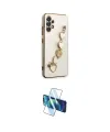 ieg™ Galaxy A32 Kılıf Nova Işık Prime - Siyah 3D Antistatik Cam Ekran Koruyucu