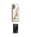 ieg™ Galaxy A32 Kılıf Nova Işık Prime - Siyah 3D Antistatik Hayalet Cam Ekran Koruyucu