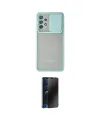 ieg™ Galaxy A32 Kılıf Vadi Çizgi - Siyah 3D Antistatik Hayalet Cam Ekran Koruyucu