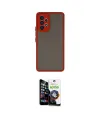 ieg™ Galaxy A33 5G Kılıf Ahenk Çizgi Serisi - Şeffaf Temperli Cam Ekran Koruyucu