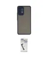 ieg™ Galaxy A33 5G Kılıf Ahenk Çizgi Serisi - Şeffaf Uv Polymer Nano Ekran Koruyucu