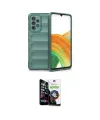 ieg™ Galaxy A33 5G Kılıf Atlas Koleksiyonu - Şeffaf Temperli Cam Ekran Koruyucu