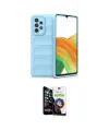ieg™ Galaxy A33 5G Kılıf Atlas Koleksiyonu - Şeffaf Temperli Cam Ekran Koruyucu