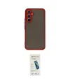 ieg™ Galaxy A34 5G Kılıf Ahenk Çizgi Serisi - Şeffaf Pasifik Cam Ekran Koruyucu