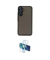 ieg™ Galaxy A34 5G Kılıf Ahenk Çizgi Serisi - Siyah 3D Antistatik Cam Ekran Koruyucu