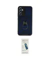 ieg™ Galaxy A34 5G Kılıf Ahenk Klasik - Şeffaf Pasifik Cam Ekran Koruyucu