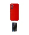 ieg™ Galaxy A34 5G Kılıf Ahenk Serisi - Siyah 3D Antistatik Hayalet Cam Ekran Koruyucu