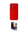 ieg™ Galaxy A34 5G Kılıf Ahenk Serisi - Siyah 3D Antistatik Mat Seramik Nano Ekran Koruyucu