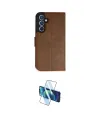 ieg™ Galaxy A34 5G Kılıf Siluet Işık Serisi - Siyah 3D Antistatik Cam Ekran Koruyucu