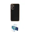 ieg™ Galaxy A34 5G Kılıf Yankı Serisi - Siyah 3D Antistatik Cam Ekran Koruyucu