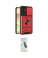 ieg™ Galaxy A35 5G Kılıf Ahenk Klasik - Şeffaf Pasifik Cam Ekran Koruyucu
