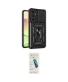 ieg™ Galaxy A35 5G Kılıf Ahenk Klasik - Şeffaf Pasifik Cam Ekran Koruyucu
