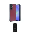 ieg™ Galaxy A35 5G Kılıf Kıvılcım Işık Serisi - Siyah 6D Antistatik Mat Seramik Hayalet Nano Ekran Koruyucu