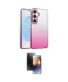 ieg™ Galaxy A35 5G Kılıf Kıvılcım Minimal Özel Seri - Siyah 3D Antistatik Mat Seramik Nano Ekran Koruyucu