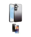 ieg™ Galaxy A35 5G Kılıf Kıvılcım Minimal Özel Seri - Siyah 3D Antistatik Mat Seramik Nano Ekran Koruyucu