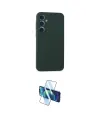 ieg™ Galaxy A35 5G Kılıf Kozmos Yansıma Özel Seri - Siyah 3D Antistatik Cam Ekran Koruyucu
