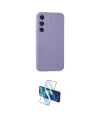 ieg™ Galaxy A35 5G Kılıf Kozmos Yansıma Özel Seri - Siyah 3D Antistatik Cam Ekran Koruyucu