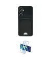 ieg™ Galaxy A35 5G Kılıf Vadi Çizgi Prime - Siyah 3D Antistatik Cam Ekran Koruyucu