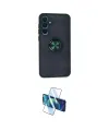 ieg™ Galaxy A35 5G Kılıf Yörünge Çizgi - Siyah 3D Antistatik Cam Ekran Koruyucu