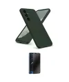 ieg™ Galaxy A36 Kılıf Ahenk Serisi - Siyah 3D Antistatik Hayalet Cam Ekran Koruyucu