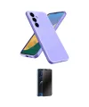 ieg™ Galaxy A36 Kılıf Ahenk Serisi - Siyah 3D Antistatik Hayalet Cam Ekran Koruyucu