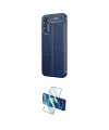ieg™ Galaxy A36 Kılıf Doruk Klasik Özel Seri - Siyah 3D Antistatik Cam Ekran Koruyucu
