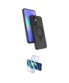 ieg™ Galaxy A36 Kılıf İz Işık Koleksiyonu - Siyah 3D Antistatik Cam Ekran Koruyucu