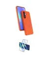 ieg™ Galaxy A36 Kılıf İz Işık Koleksiyonu - Siyah 3D Antistatik Cam Ekran Koruyucu