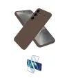ieg™ Galaxy A36 Kılıf Kozmos Yansıma Özel Seri - Siyah 3D Antistatik Cam Ekran Koruyucu