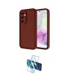 ieg™ Galaxy A36 Kılıf Yankı Yansıma Özel Seri - Siyah 3D Antistatik Cam Ekran Koruyucu